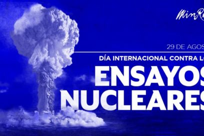 Cuba a favor del cese de ensayos nucleares