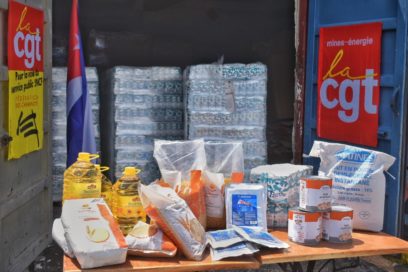 En Cuba, alimentos donados por sindicatos franceses (+Fotos)