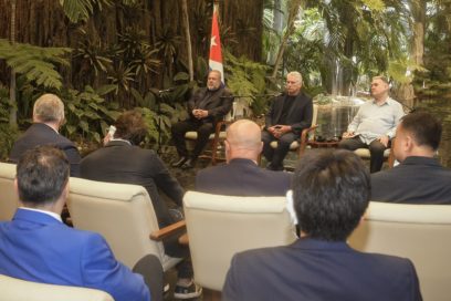 Recibe Díaz-Canel a empresarios y personalidades italianas