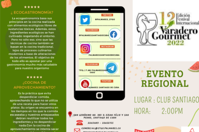 Palmares Santiago se alista para el Varadero Gourmet