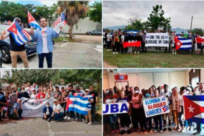 Caravana Mundial reiteró reclamo a Biden de fin del bloqueo a Cuba
