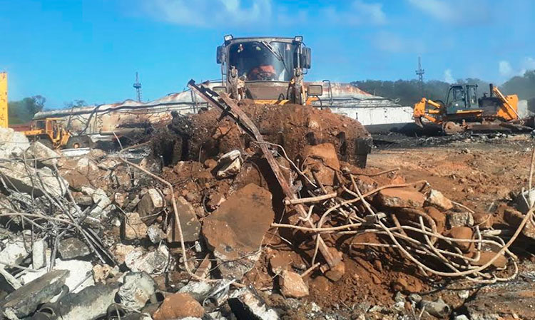Más de 15 mil metros cúbicos de escombros han sido acarreados y vertidos en varios en vertederos y una cantera. Foto: Noryis