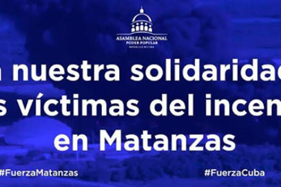 «Cuba no está sola», reafirman parlamentarios de todo el mundo tras incendio en Matanzas