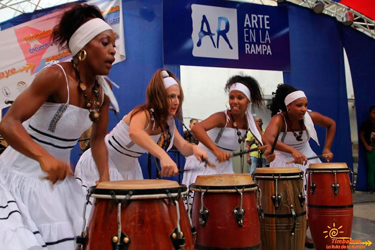 Timbalaye La Ruta de la rumba, en Regla, atrajo a numeroso público.