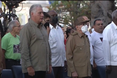 Presiden Raúl y Díaz-Canel acto central por el aniversario 65 del Levantamiento Popular de Cienfuegos (Cobertura especial)