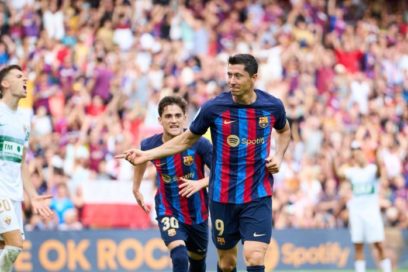 Resultados sabatinos de la Liga Española: Barcelona goleó 3-0 sobre El Elche; y con el mismo marcador lo hizo el Valencia ante Celta de Vigo; Mallorca y Cádiz vencieron por la mínima 1-0 al Almería y Real Valladolid, respectivamente.