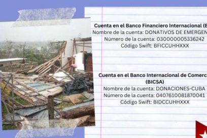 Habilitan cuentas en Cuba para donaciones por huracán Ian