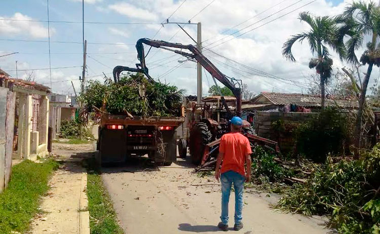 La recogida de desechos sólidos: tarea con prioridad en estos momentos. Foto: Ecoing 12