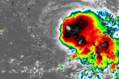 Tormenta tropical Fiona próxima al Arco de las Antillas Menores