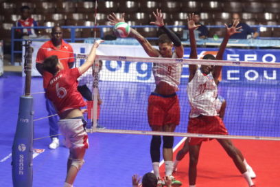 Cuba versus Estados Unidos en semifinal de V Copa Panamericana Masculina Sub-21 de Voleibol