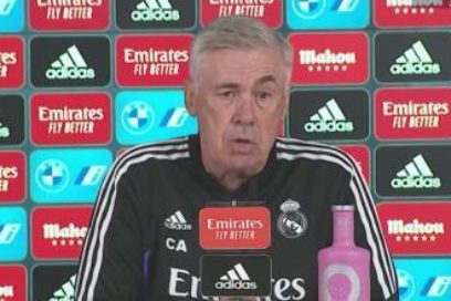 Ancelotti: «Benzema ha tenido esta lesión que le ha parado un poco pero creo que es el Karim de siempre. Si está bien, jugará de inicio. Pero no queremos arriesgar, aunque no tenemos ninguna preocupación».