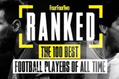 La revista FourFourTwo dio a conocer los 100 mejores de la historia: Messi, Maradona, CR7, Pelé, Zidane, Cruyff, G. Best, Beckenbauer, Puskas, Ronaldo, Gerd Müller, Di Stéfano, Platini, Zico, Garrincha, Charlton, Maldini, Romario, Meazza, Iniesta…