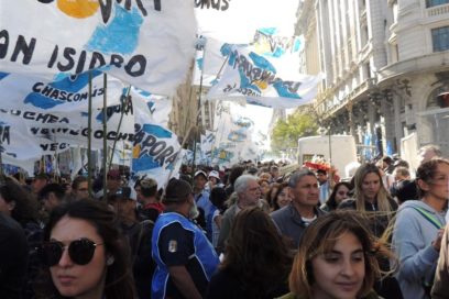 Trabajadores argentinos marcharon por la unidad y la soberanía