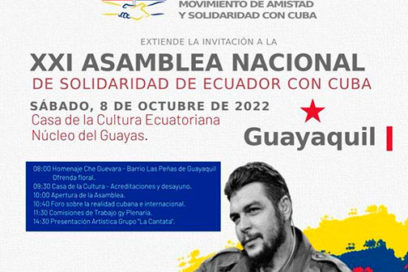 Asamblea de Solidaridad con Cuba en Ecuador ratifica apoyo a la isla