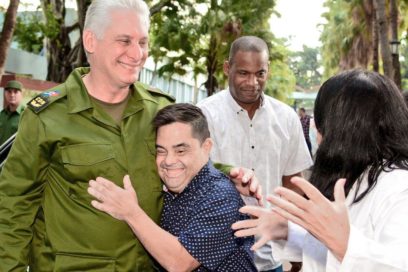 Visita presidente cubano hogar psicopedagógico La Castellana
