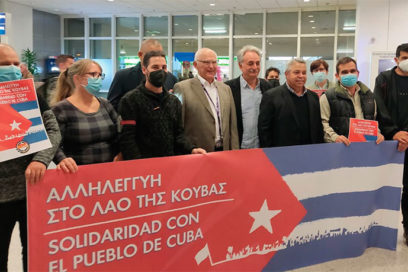 Sindicalistas griegos reciben a delegación cubana (+ Video)