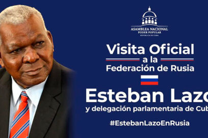 Esteban Lazo arriba a Rusia en visita oficial