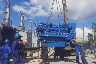 Finaliza montaje de nuevos motores en Central Eléctrica de Cienfuegos