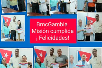 Gratitud y mucho cariño en Gambia hacia los profesionales de la salud cubanos