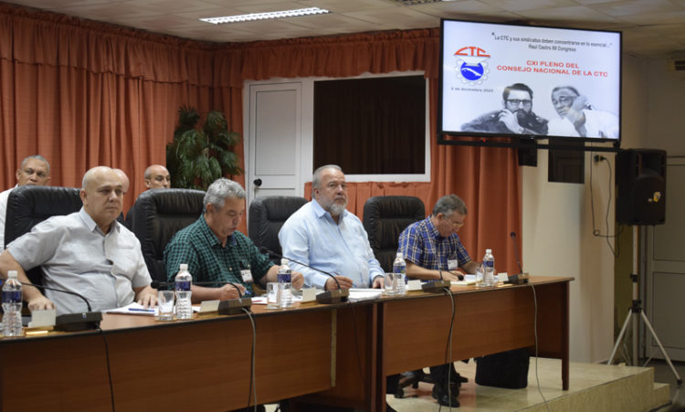 Presidencia del CXI Pleno del Consejo Nacional de la CTC. Foto: Agustín Borrego