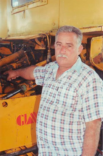 Con su inseparable compañera: la KTP-2M. Foto: Cortesía de Renán Cabrera Franco