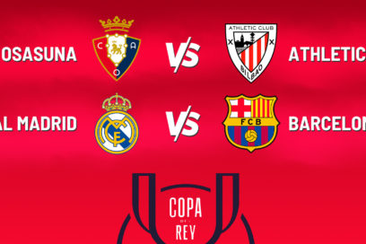 Clásico en Copa del Rey: Este lunes se realizó el sorteo de semifinales de Copa del Rey, donde se verán las caras Osasuna  y Athletic Club de Bilbao, mientras que Real Madrid y Barcelona volverán a chocar luego de la victoria del Barça en Supercopa.