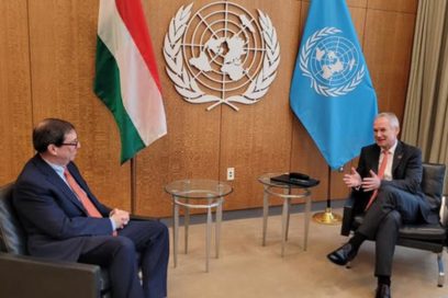 Canciller cubano dialogó con presidente de Asamblea General de la ONU