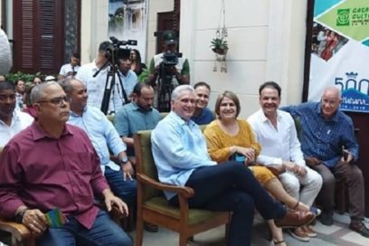 Asiste Díaz-Canel a entrega de Premios de Cultura Comunitaria