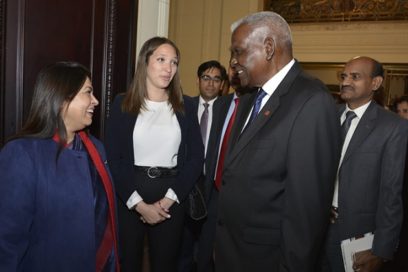 Recibió Esteban Lazo a Ministra de Estado de la India