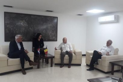 Recibió Morales Ojeda al Secretario General del Partido del Trabajo de Bélgica