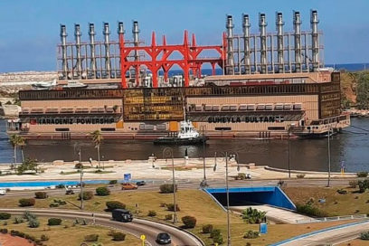 Llega a la Bahía de La Habana nueva central flotante de 240 MW
