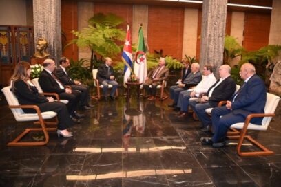 Recibe Díaz-Canel delegación que encabeza misión oficial y empresarial argelina