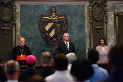 Asiste Díaz-Canel a acto por visita de San Juan Pablo II (+Fotos)