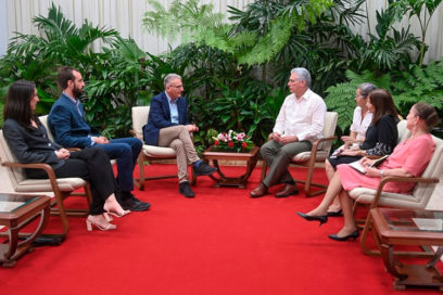 Sostuvo Díaz-Canel un nuevo encuentro con el eurodiputado Massimiliano Smeriglio