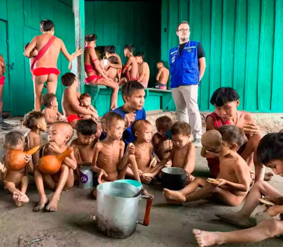 Triste imagen de los infantes. Foto: Delegación de Gobierno