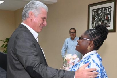 Dialogó Díaz-Canel con vicepresidenta de Colombia