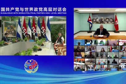 Cuba participó en cumbre entre China y partidos políticos del mundo