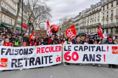 Marchas en Francia exigen retiro de reforma de la jubilación