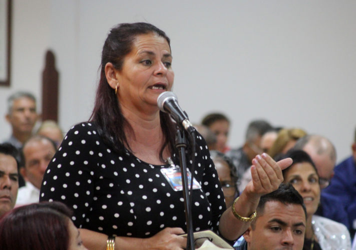 Marlen Cruz, secretaria sindical de la empresa pesquera de Batabanó. Foto: Heriberto González Brito