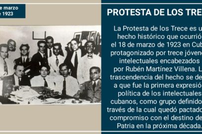 A cien años de la Protesta de los Trece