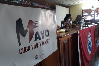Celebración austera y patriótica el Primero de Mayo en Villa Clara