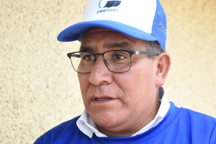 Félix Rosales, representante de la Federación de Trabajadores de Construcción Civil del Perú. Foto Alejandro Acosta