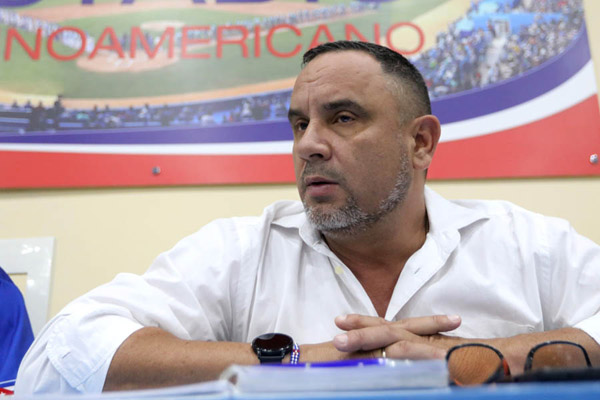 Juan Reinaldo Pérez Pardo, titular de la Federación Cubana de Béisbol. foto: Roberto Morejón