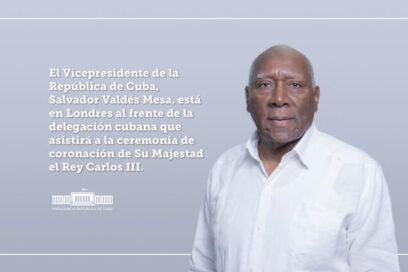 Vicepresidente cubano Salvador Valdés Mesa asistirá a la coronación del rey Carlos III