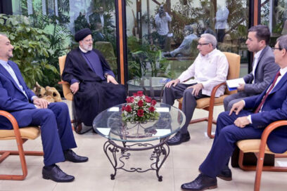 Recibe el General de Ejército Raúl Castro Ruz al Presidente de Irán