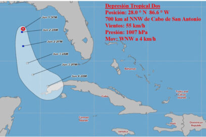 Se forma depresión tropical Dos de la actual temporada ciclónica