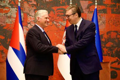 Sostienen conversaciones oficiales presidentes de Cuba y Serbia (+ Fotos)