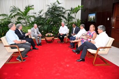 Recibe Presidente cubano a empresarios estadounidenses