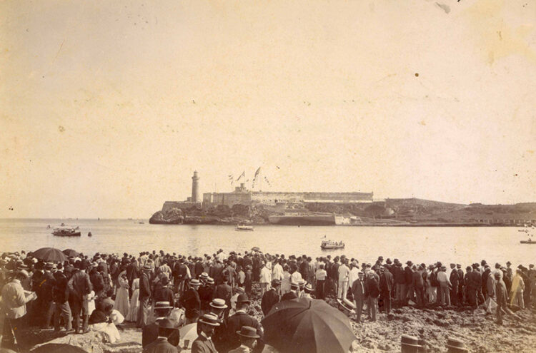 Castillo de los Tres Reyes de El Morro en 1902. Foto: Fototeca de la Oficina del Historiador de la Ciudad de La Habana