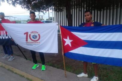 Inició por Santiago de Cuba recorrido de bandera 10mo. Aniversario del Sindicato de Energía y Minas